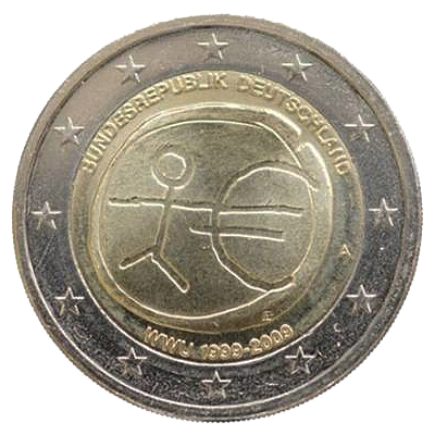 2 euros conmemorativa 10º Aniversario de la Unión Económica y Monetaria